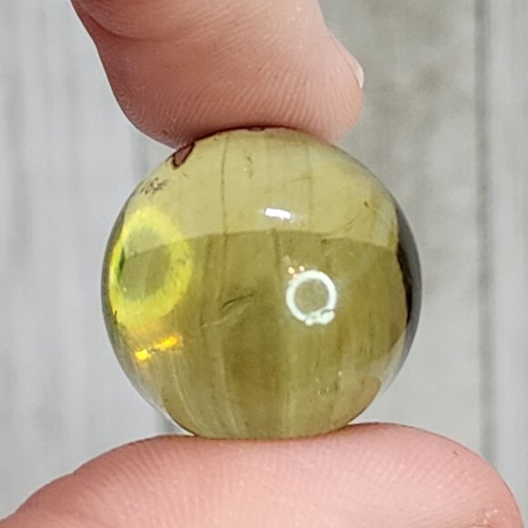 Vintage Pokemon #91 Cloyster Marble Clear Yellow Glass Toy Biz Collectible - Picture 3 of 4